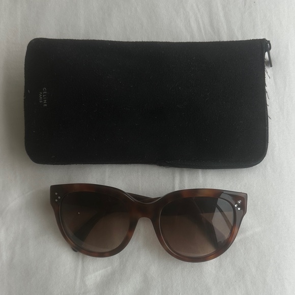Celine Tortoise Shell Sunglasses - Picture 1 of 3